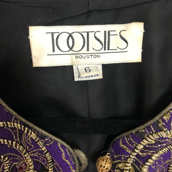 Tootsie’s Houston Boutique Purple and Gold Jacket - Picture 5 of 5